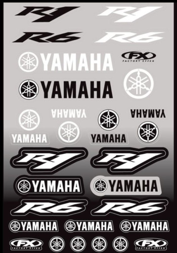 Набор наклеек FX под мотоциклы Yamaha R1 R6 - фото 1