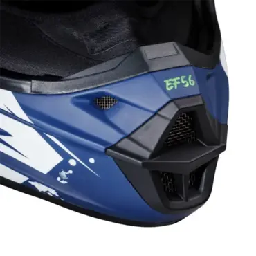 Мотошлем EF56 Base MX сине белый HiViz матовый - миниатюра 1