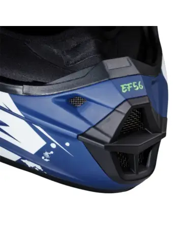 Мотошлем EF56 Base MX сине белый HiViz матовый