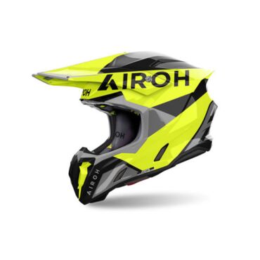Шлем кроссовый Airoh Twist 3 King, yellow gloss (S, Взрослая  Кросс эндуро) - миниатюра 1