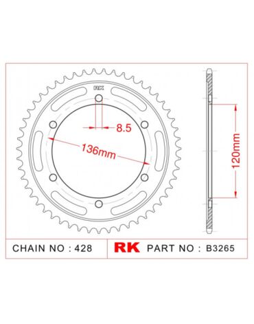 Звезда ведомая RK B3265 47 (JTR1847.47)