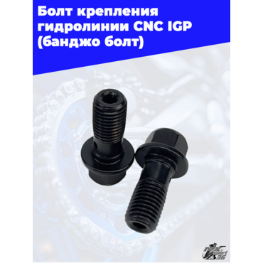 Болт крепления гидравлического шланга CNC IGP (Черный, , IGP03902 5) - миниатюра 1