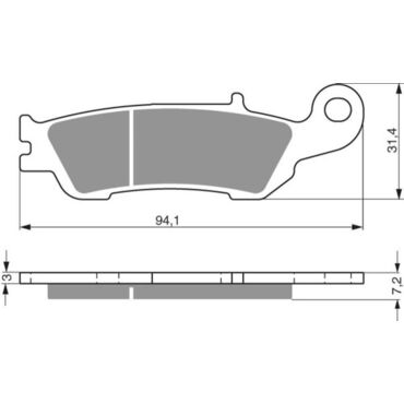 Комлект тормозных колодок GoldFren 248 K5 передние Yamaha YZ 125 450 ('08-'16) - миниатюра 1