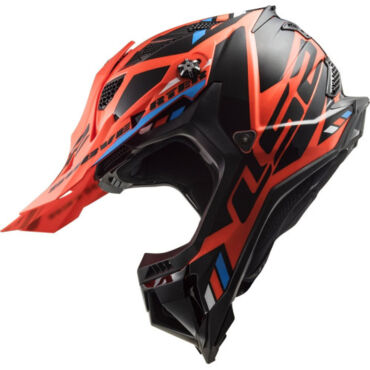 LS2 Мотошлем MX700 Subverter Evo Stomp Черно оранжевый - миниатюра 1