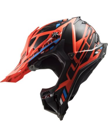 LS2 Мотошлем MX700 Subverter Evo Stomp Черно оранжевый