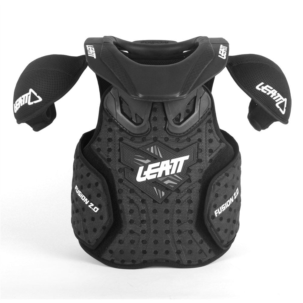 Leatt Защита панцирь+ шея подростковый Fusion Vest Junior 2.0 Black - фото 1