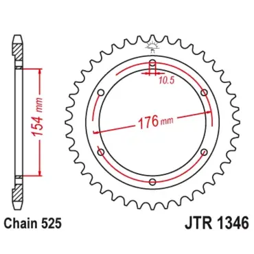 Звезда ведомая JTR1346 - миниатюра 1