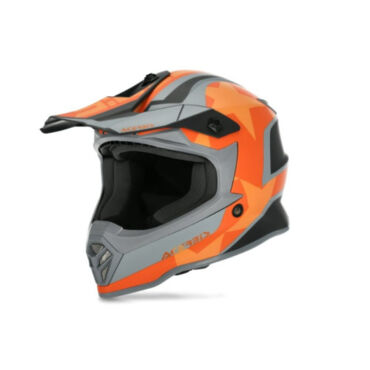 Acerbis Шлем детский IMPACT STEEL JUNIOR Black Orange - миниатюра 3