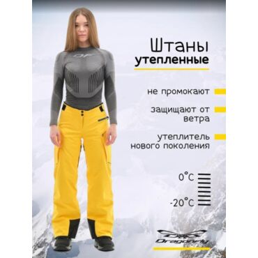 Dragonfly Штаны Gravity Premium Woman Yellow Dark Ocean - миниатюра 2