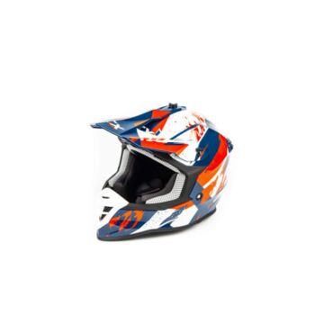 Шлем мото кроссовый GTX 633 BLUE RED WHITE - миниатюра 1
