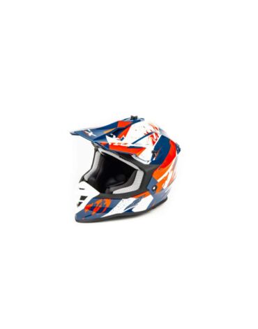 Шлем мото кроссовый GTX 633 BLUE RED WHITE