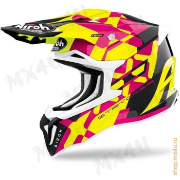 Кроссовый шлем Strycker XXX розовый - миниатюра 1