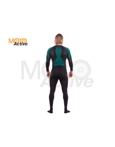Термофутболка DF 3DThermo Green с длинный рукавом