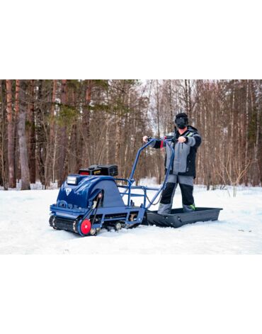 Мотобуксировщик Бурлак FK 15 ( разборный) короткая  база+ лыжный модуль на тюнинге