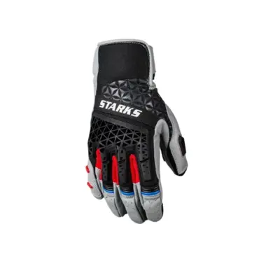 Мотоперчатки кожаные CENTAVR Чёрный Серый Hi Viz - миниатюра 1