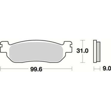 Комплект тормозных колодок Braking под мотоциклы Yamaha - миниатюра 1