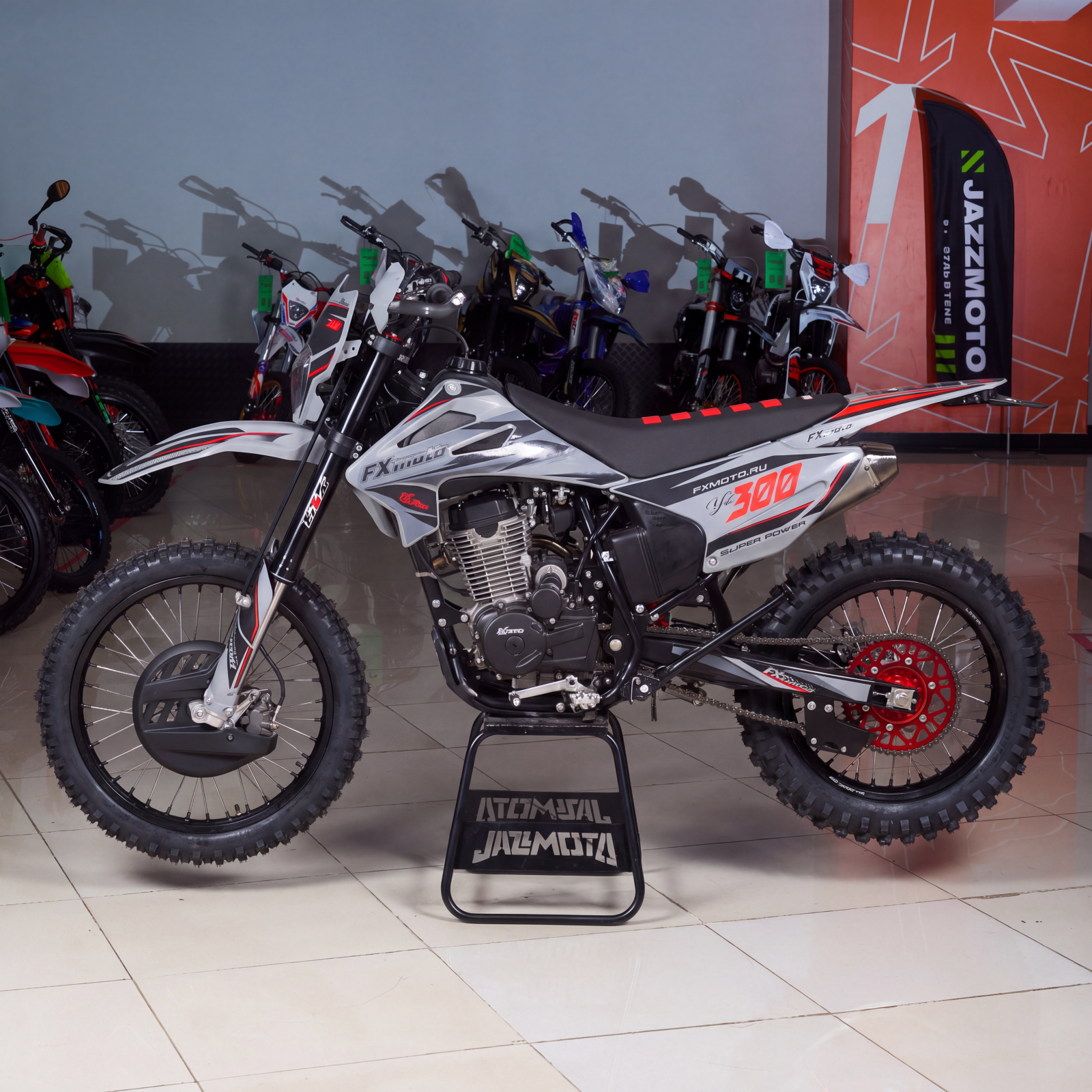 Кроссовый мотоцикл FXmoto YZ 300 21 18 Red - фото 1