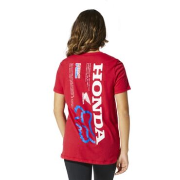 Футболка женская FOX Honda SS, flow red (S, Взрослая  Повседневная) - миниатюра 1