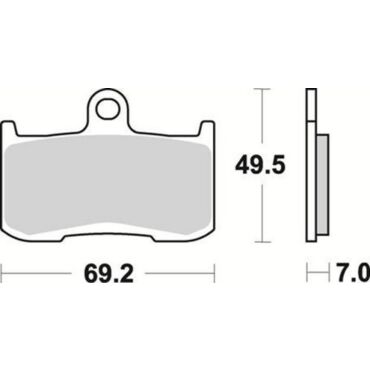 Комплект тормозных колодок Braking под мотоциклы Victory, Triumph, Kawasaki, Indian - миниатюра 1
