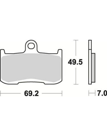 Комплект тормозных колодок Braking под мотоциклы Victory, Triumph, Kawasaki, Indian