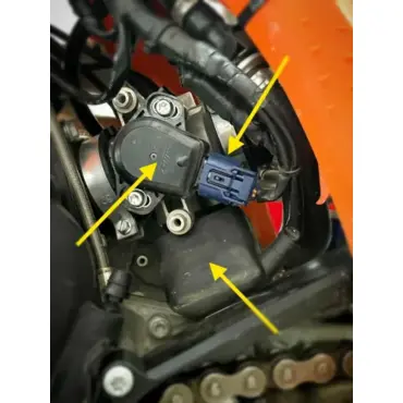Защита датчика положения дроссельной заслонки черная (TBI) KTM / Husqvarna / GasGas - миниатюра 1