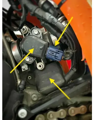 Защита датчика положения дроссельной заслонки черная (TBI) KTM / Husqvarna / GasGas