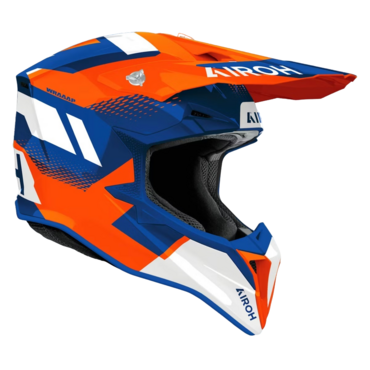 Шлем AIROH WRAAAP VISION Orange Blue (Глянцевый) - миниатюра 1