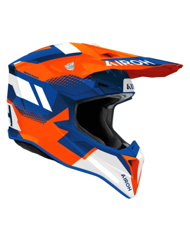 Шлем AIROH WRAAAP VISION Orange Blue (Глянцевый)