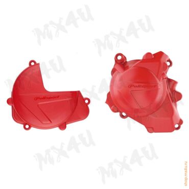 Комплект защиты сцепления + крышки зажигания CRF450R 17 23 КРАСНЫЙ - миниатюра 1