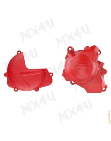 Комплект защиты сцепления + крышки зажигания CRF450R 17 23 КРАСНЫЙ