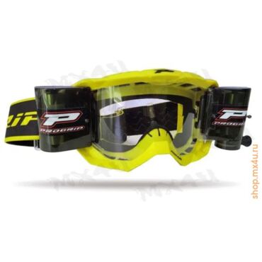 Очки Vision 3300 310 Yellow Fluo Matt прозрачная линза 3315 с системой перемотки XXL - миниатюра 1