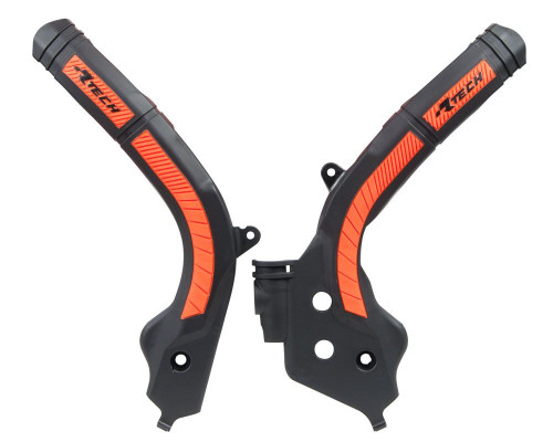 Защита рамы черно оранжевая KTM SX SX F 16 18 / EXC EXC F 17 19 - фото 1