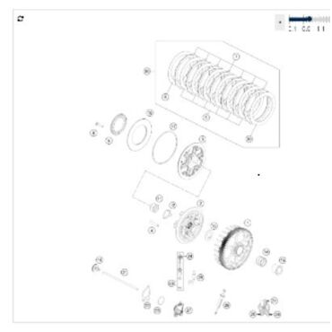 KTM комплект дисков сцепления 250 350 SXF XCF 19 24 ( 79332010033 ) - миниатюра 2