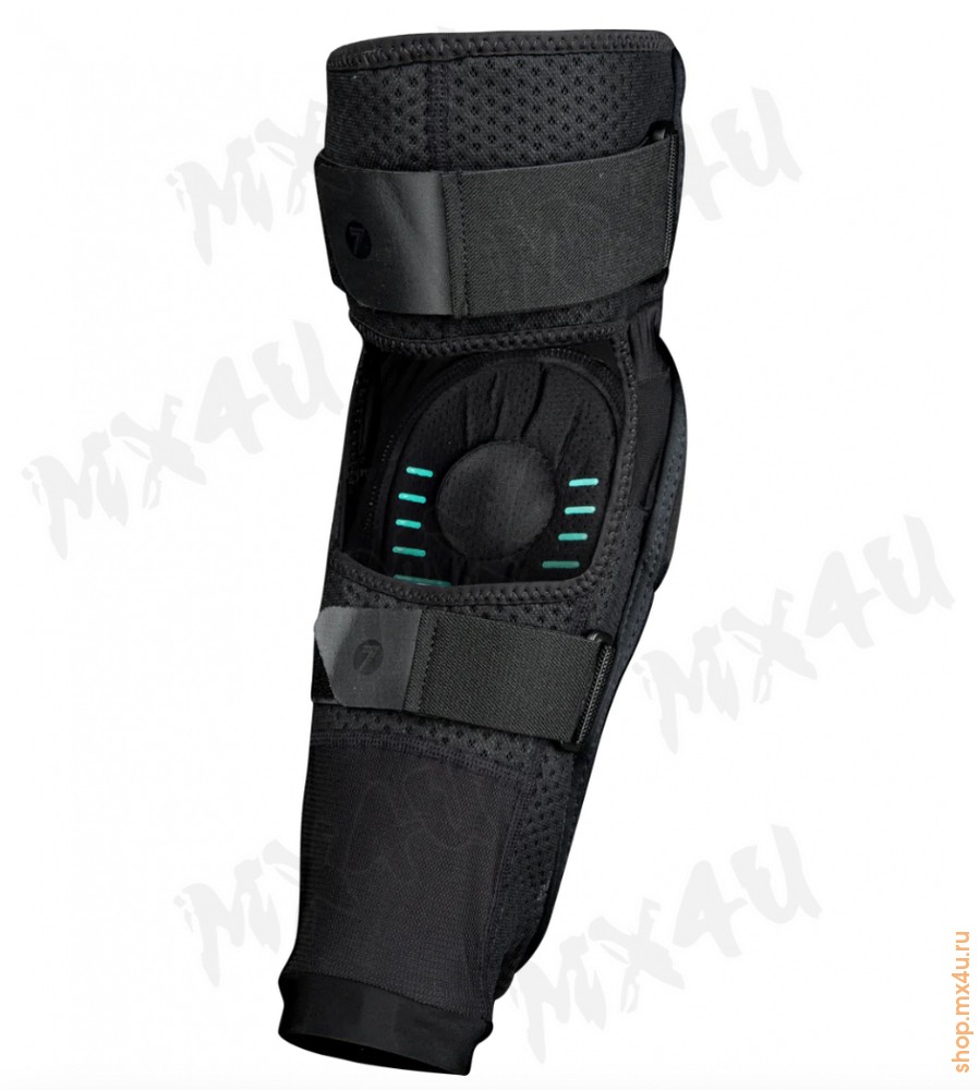 Наколенники Status Guard - Черные\Бирюзовые - фото 1