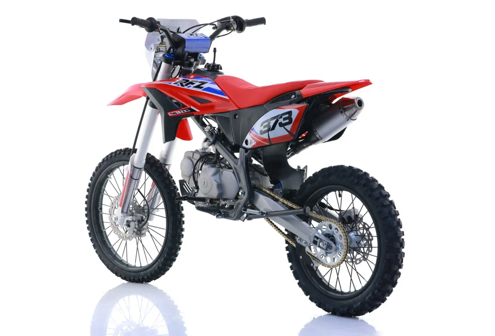 Питбайк Apollo RFZ Y 125LE, 19 16, красный (фара, электростартер) - фото 2