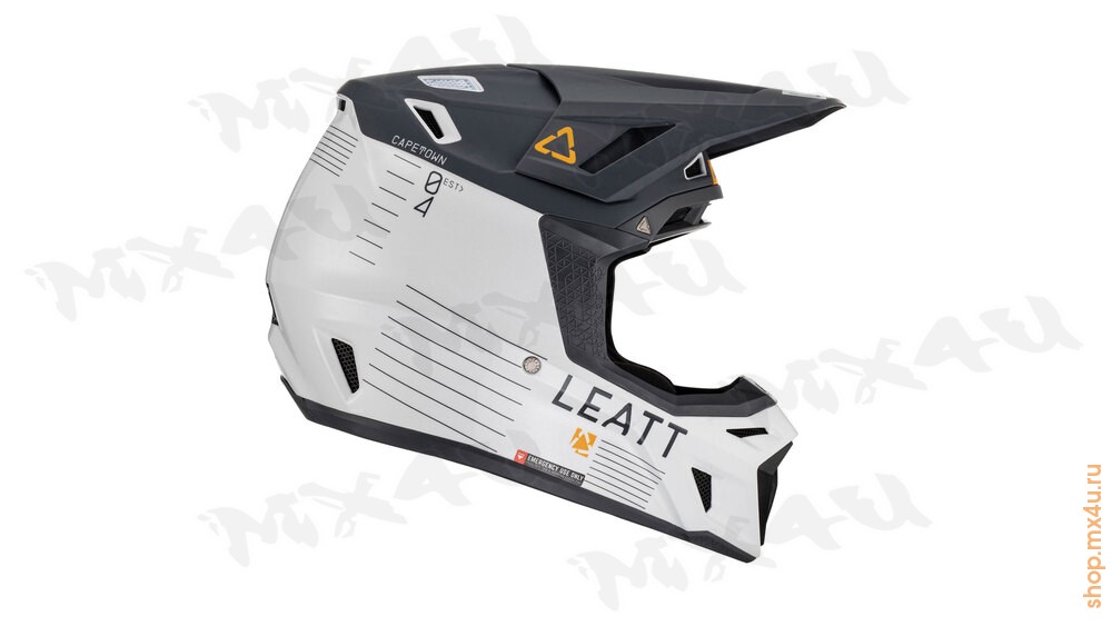 Кроссовый шлем Leatt Moto 8.5 Helmet Kit - Металлик - фото 2