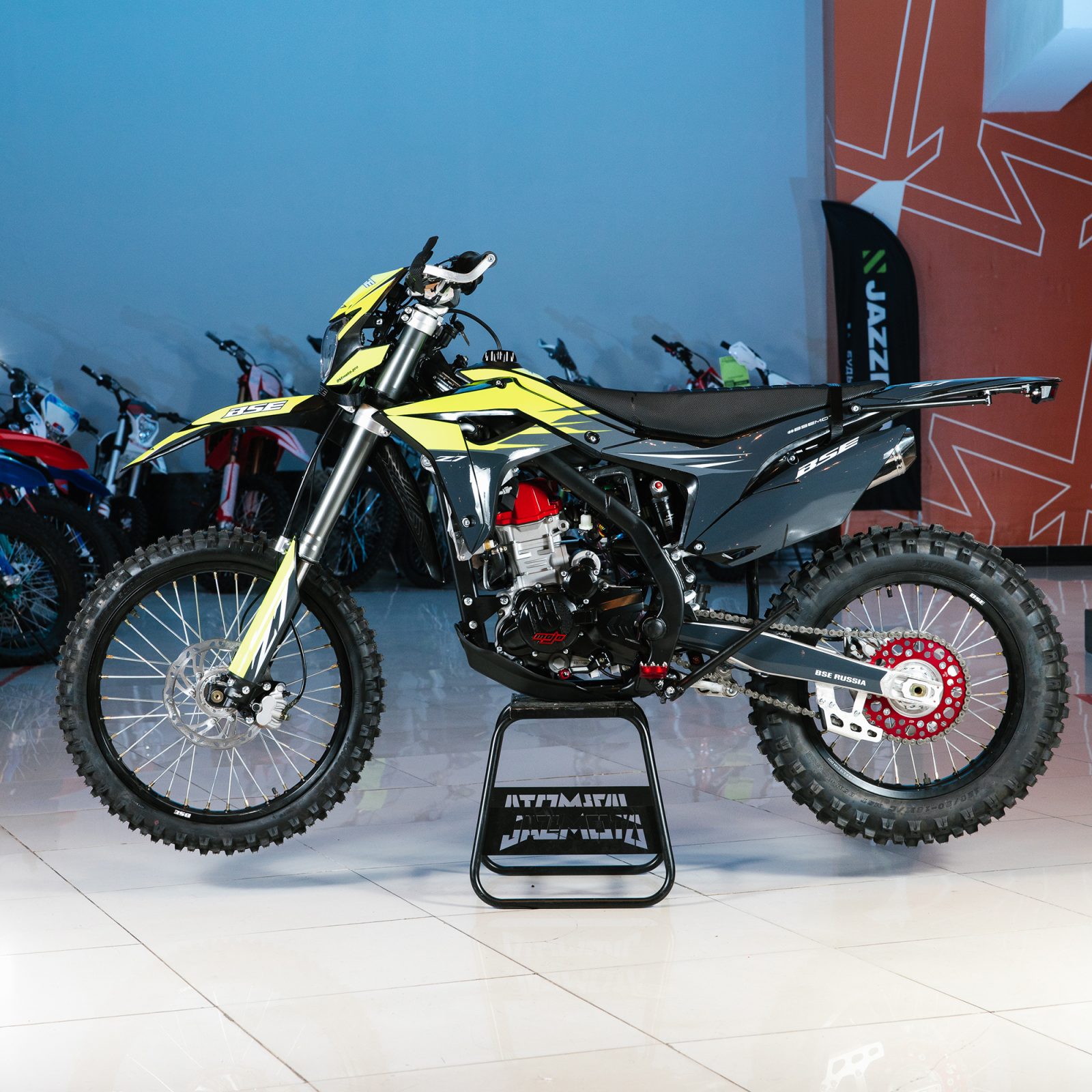 Кроссовый мотоцикл BSE Z7 (ZS174MN 5A) Yellow Neon 21 18