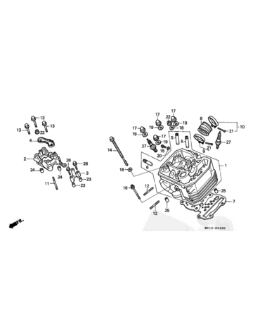 HONDA прокладка головки блока цилиндра ГБЦ XRV750 ( 12251MV1004 )