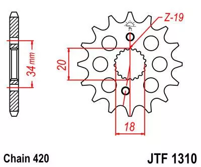 Звезда ведущая JTF1310 - фото 1