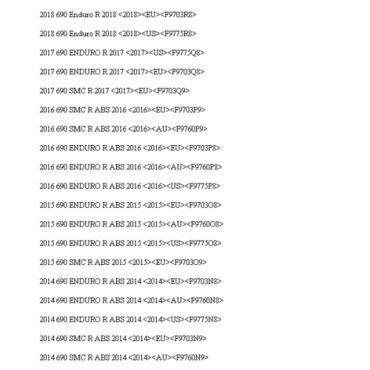 KTM пластик передний левый - верх - 690 R 12 18 ( 7650815010030 /  7650815000030 ) - миниатюра 1