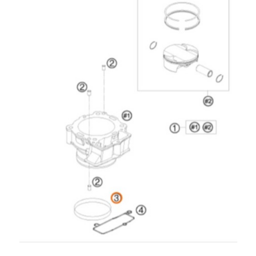 KTM O RING 107,67x1,78 VITON ( 0770108018 ) - миниатюра 1