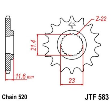 Звезда ведущая JTF583.13 - миниатюра 1