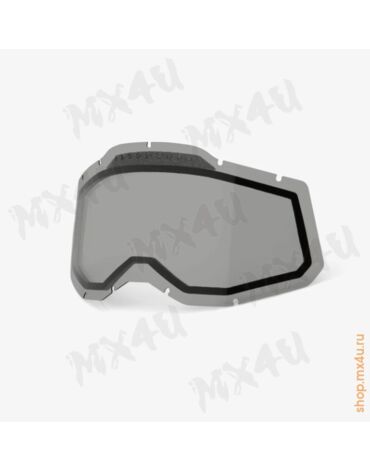 Линза 100% RC2 AC2 ST2 Replacement Lens Vented Dual Pane Smoke (51008 602 01)