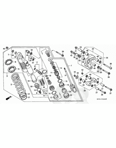 HONDA  втулка качалки верх XR250 / Baja ( 52463KCZ000 )