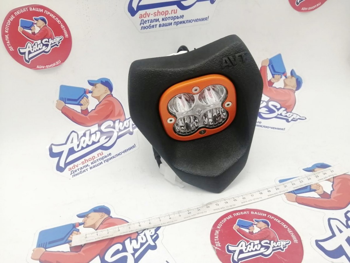 AVT extreme 2.0. LED фара KTM EXC 2008 2013 ( пластик / рамка оранжевая )