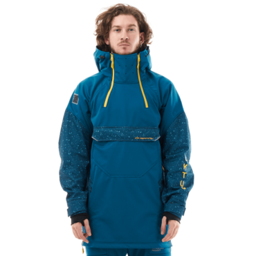 Dragonfly Куртка анорак сноубордическая Uktus Man Dark Ocean - Yellow - миниатюра 4
