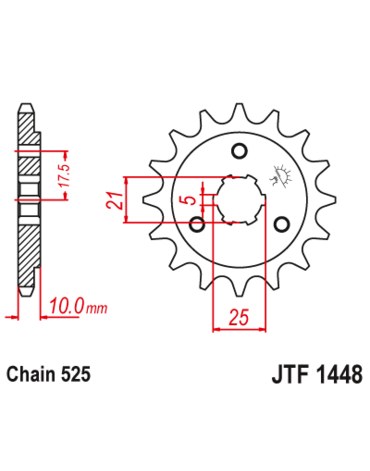Звезда ведущая JTF1448 14