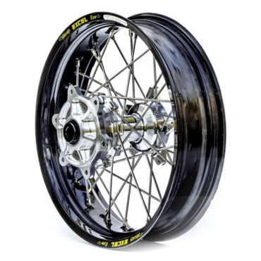 Haan Wheels Black Rim Silver Hub with tubeless kit Колесо заднее KTM 1090 1190 1290  R18 2,50  черный обод и серебристая ступица, cushdrive 25mm - миниатюра 1