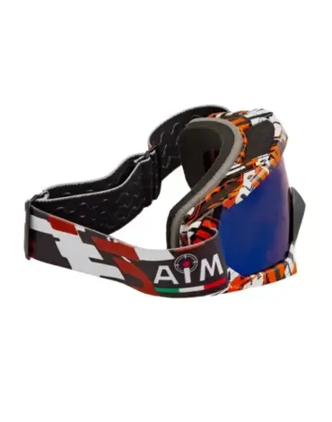 AiM Очки кроссовые (PRO) 157 700 Red White Black Glossy