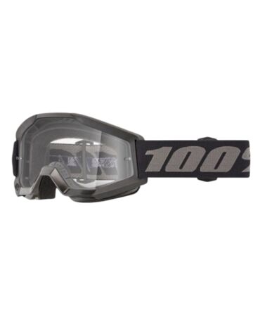 100% Очки детские Strata Mini Goggle Black Clear Lens 2025